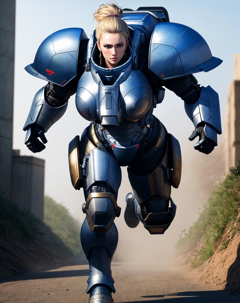 05273-4165331218-4K, Masterpiece, highres, absurdres,photorealistic, Parrley_armor, a woman in a suit of armor ,wearing Parrley_armor, big bulky.png